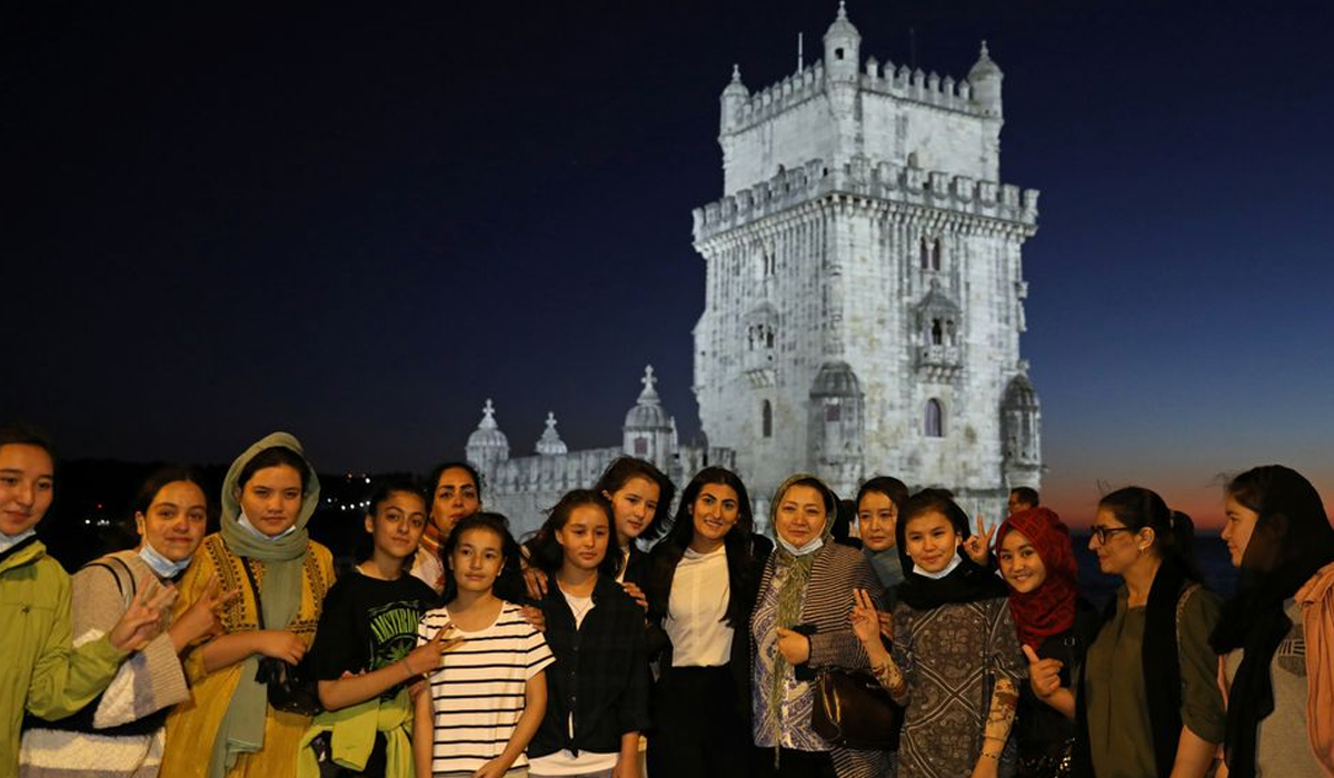 Afghan girls' soccer squad find new home in Ronaldo's Portugal